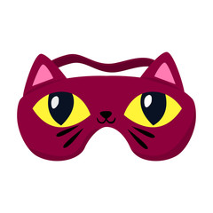 Sleep mask vector icon.Cartoon vector icon isolated on white background sleep mask.