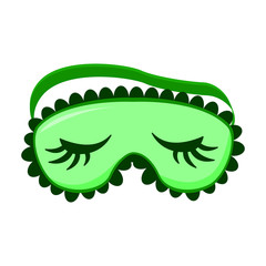 Sleep mask vector icon.Cartoon vector icon isolated on white background sleep mask.