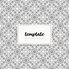 Colorful mandala seamless pattern vector