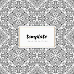 Colorful mandala seamless pattern vector