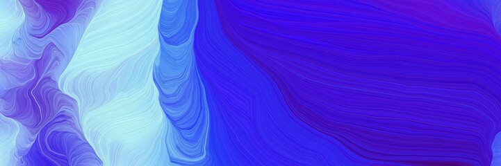flowing decorative waves graphic with baby blue, medium blue and royal blue colors
