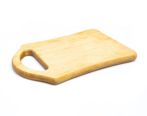 Isolated cutting board on a white background
