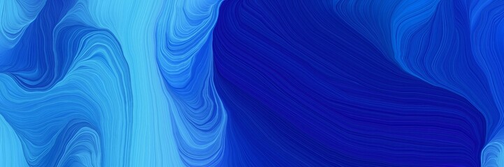 creative decorative curves design with corn flower blue, dark blue and royal blue colors