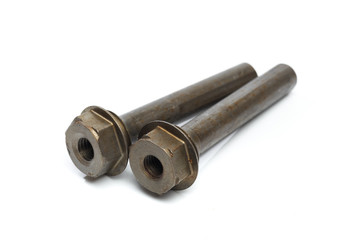 brake caliper guides isolated on white background .