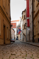 Bratislava, Slovakia - walk in the old city of Bratislava, view of the city.