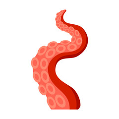 Octopus vector icon.Cartoon vector icon isolated on white background octopus.