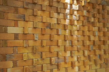 Brick wall texture and arrangement detail