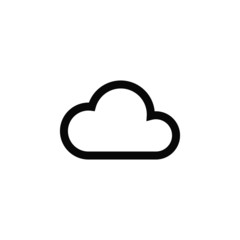 cloud isolated vector icon