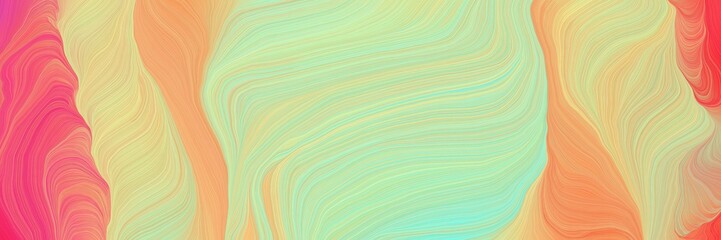 beautiful colorful curves design with burly wood, pastel red and salmon colors