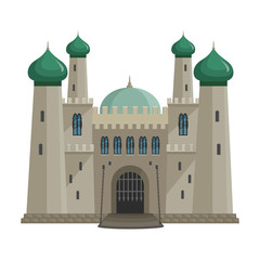 Castle vector icon.Cartoon vector icon isolated on white background castle.