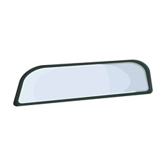 Rear view mirrors vector icon.Cartoon vector icon isolated on white background rear view mirrors.