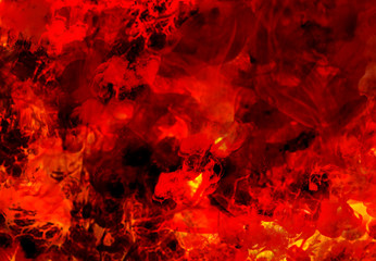 Red flame. Fire. Light. Glow. Abstract background
