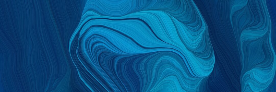 energy colorful waves style with midnight blue, light sea green and strong blue colors © Eigens