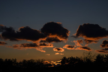 Obraz premium sunset in mountains