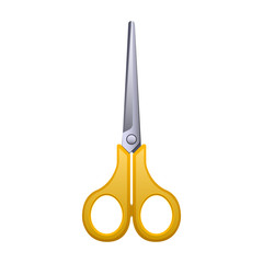 Scissors vector icon.Realistic vector icon isolated on white background scissors.