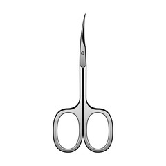 Scissors vector icon.Realistic vector icon isolated on white background scissors.