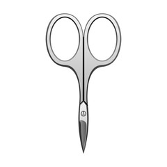 Scissors vector icon.Realistic vector icon isolated on white background scissors.