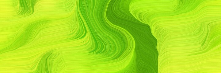 art decorative curves background with green yellow, dark green and yellow green colors