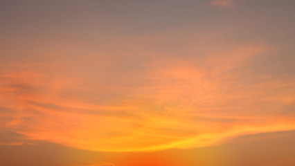 Clouds and sky at sunset