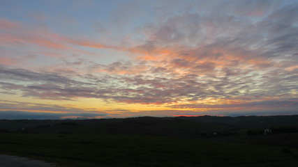 Fototapeta na wymiar Colori del tramonto 