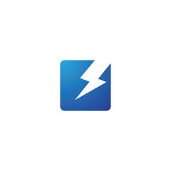 Lightning logo vector template icon design