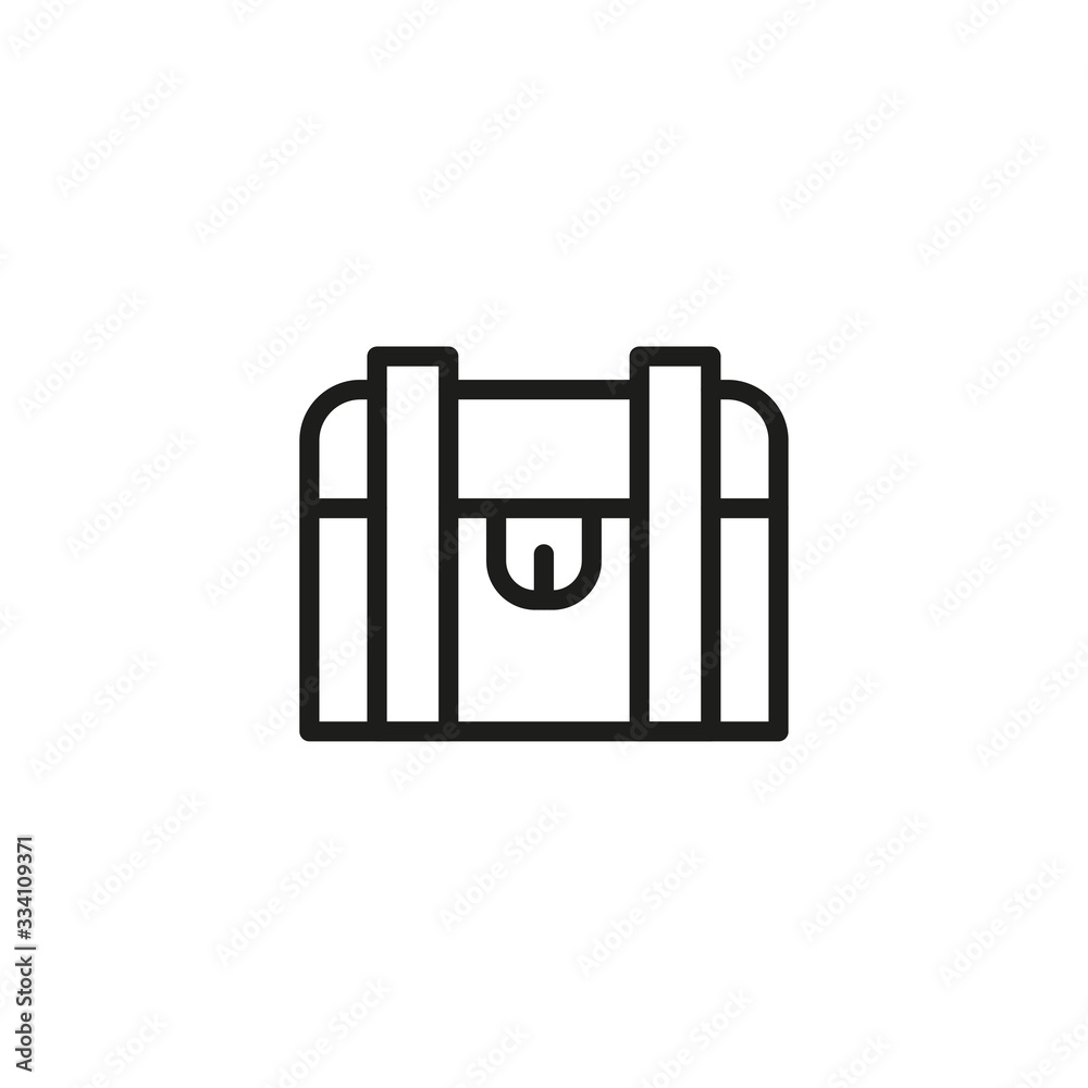 Canvas Prints simple chest line icon.