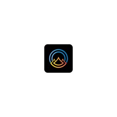 Mountain logo template icon design