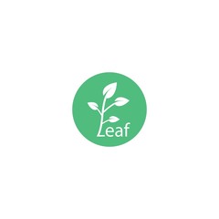 Nature leaf vector template icon design