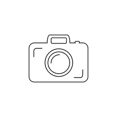 camera outlines on a white background