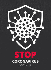 Stop Coronavirus Vector Poster