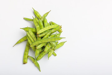 Organic Cluster beans or guar (Indian vegetable) and source of guar gum.
