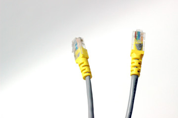 Ethernet cable for wired network. Cat6