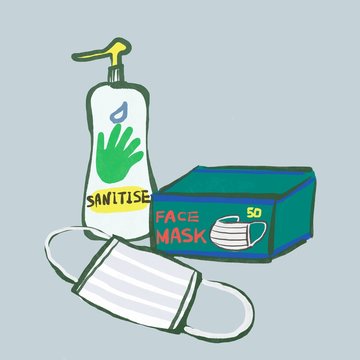 マスクと除菌剤