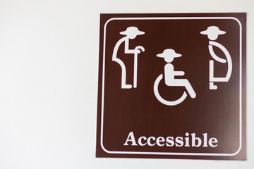 Public special public toilet sign