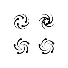 Connection logo template vector icon design