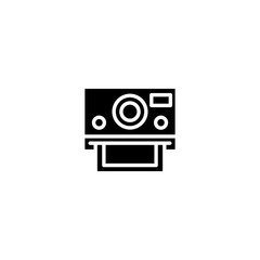 Camera icon, flat photo vector icon. Modern simple snapshot photography sign. Instant trendy symbol for web site design, mobile app. 