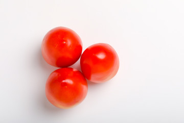 Fresh Red tomato on white background