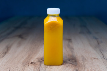 Juice Bottle Mock-Up. Mock up orange juice bottle