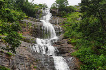Fototapeta na wymiar Cheeyappara Waterfalls in Kerala province, India