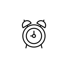 Alarm clock vector icon. Clock icon page symbol for your web site design. Time, Wake up, get up concept sign Vector illustration, EPS10.