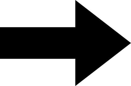 Right arrow black icon isolated on white background