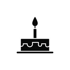 Fototapeta premium Birthday cake icon template