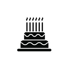 Birthday cake icon template