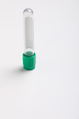 Medical Blood tube, test tube for laboratory on white background