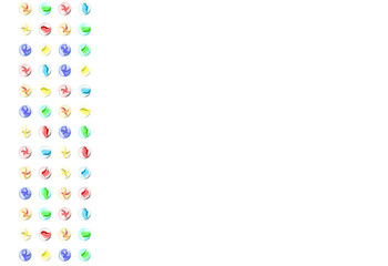 キラキラ　ビー玉 フレーム