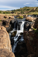 Fototapeta na wymiar Waterfalls at the Potholes in Mpumalanga, South Africa