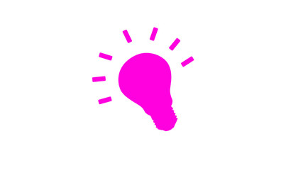 Bulb icon,light bulb icon,Innovative idea modern stylish icon with light bulb