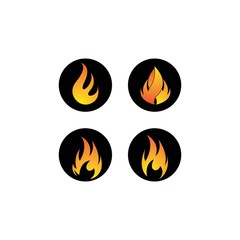 set of fire icons