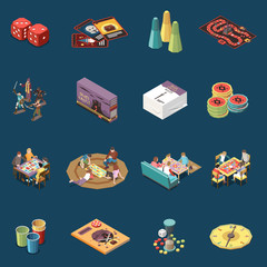 Board Games Isometric Set