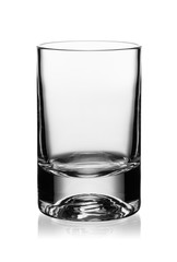Empty glass isolated on a white background